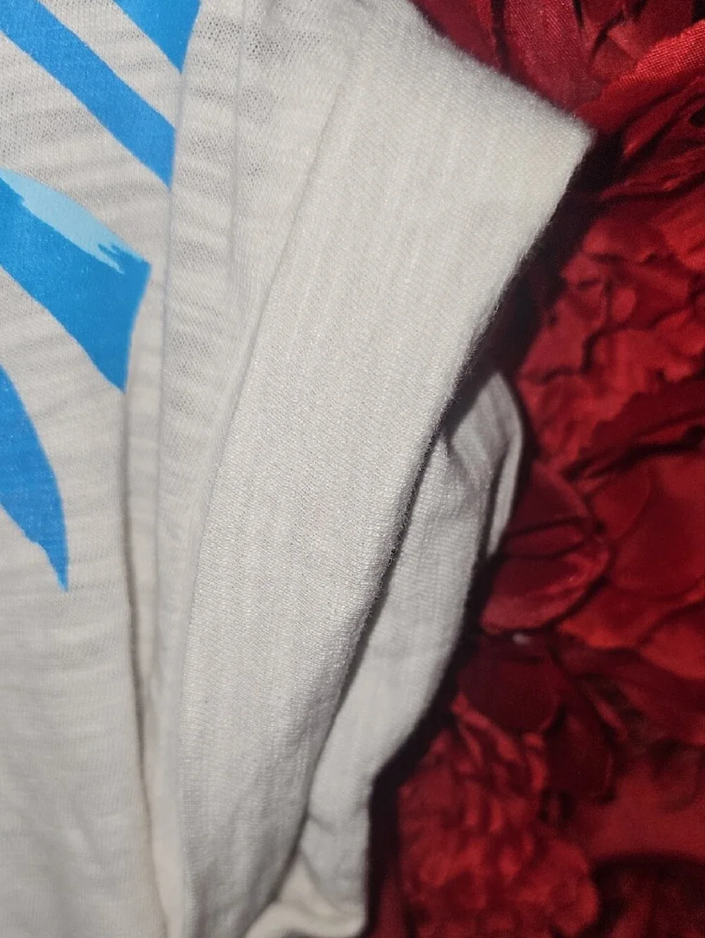 Old Navy Girls White Tee with Blue Palm Graphic Size Xlarge 14/16